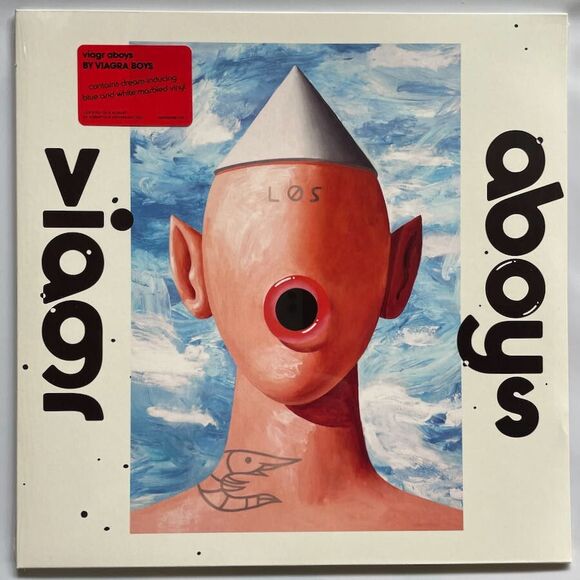 V***** Boys – Viagr Aboys – Blue and White Marble Vinyl, LP, Shrimptech, 2025 - Picture 1 of 3